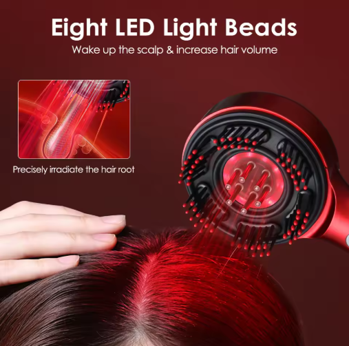 Shiatsu 3-in-1 Scalp Comb Massager