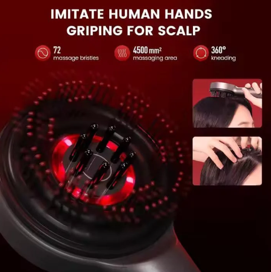 Shiatsu 3-in-1 Scalp Comb Massager