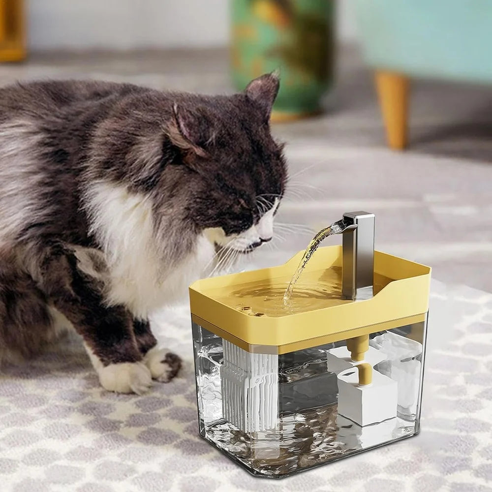 Transparent Cat Water Dispenser