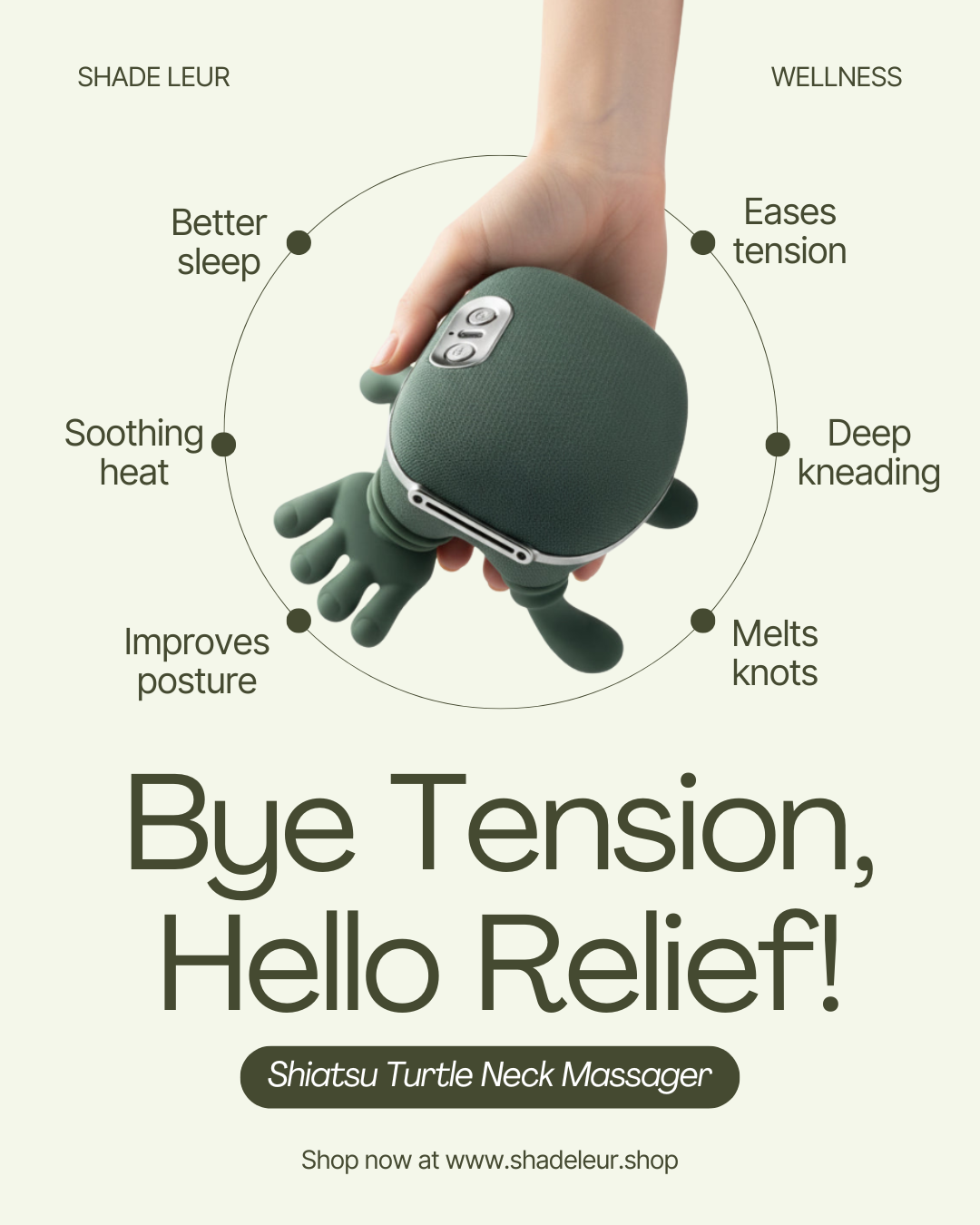 Shiatsu Turtle Neck Massager